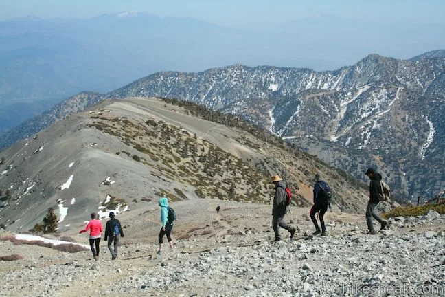 Views from the top of mt baldy