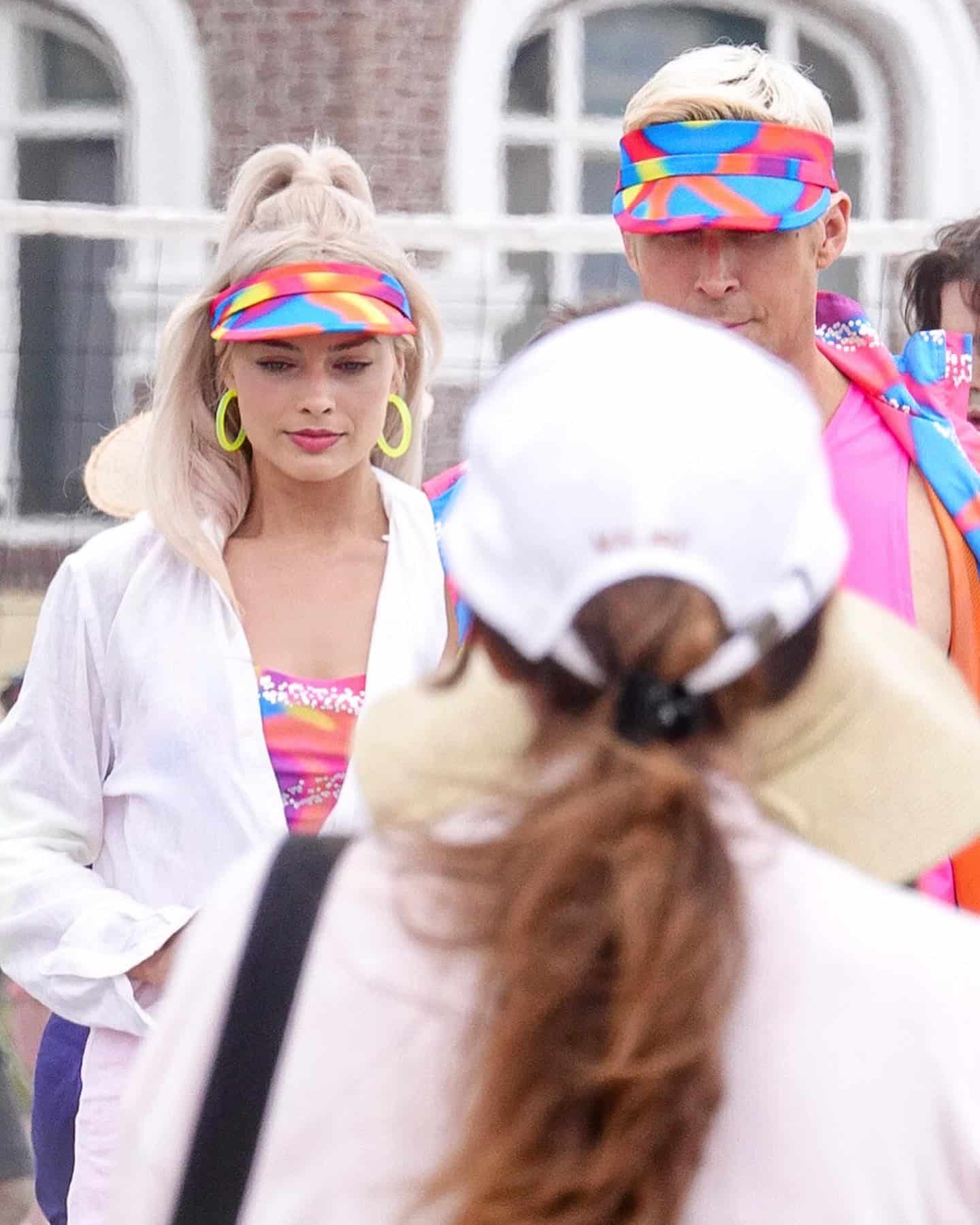 Margot Robbie & Ryan Gosling on the set of Barbie as seen on our LA in a Day Tour