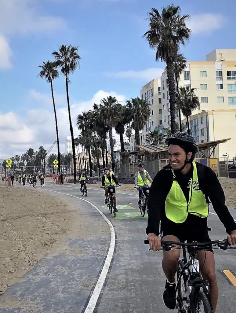 Guests having fun on the LA in a Day Tour