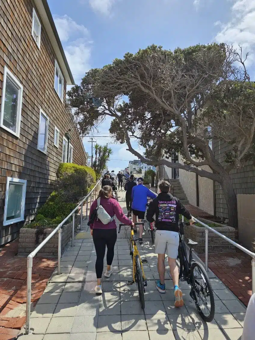 Guests walking through a South Bay City