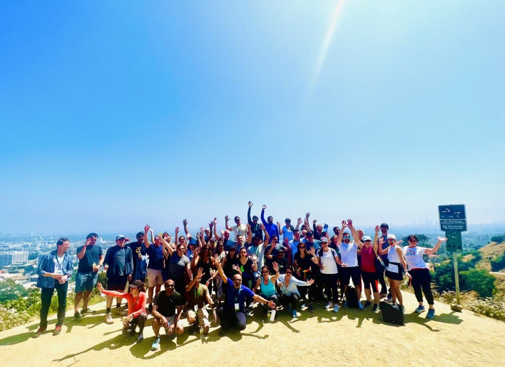Guests are excited on the Runyon Canyon Group Tour