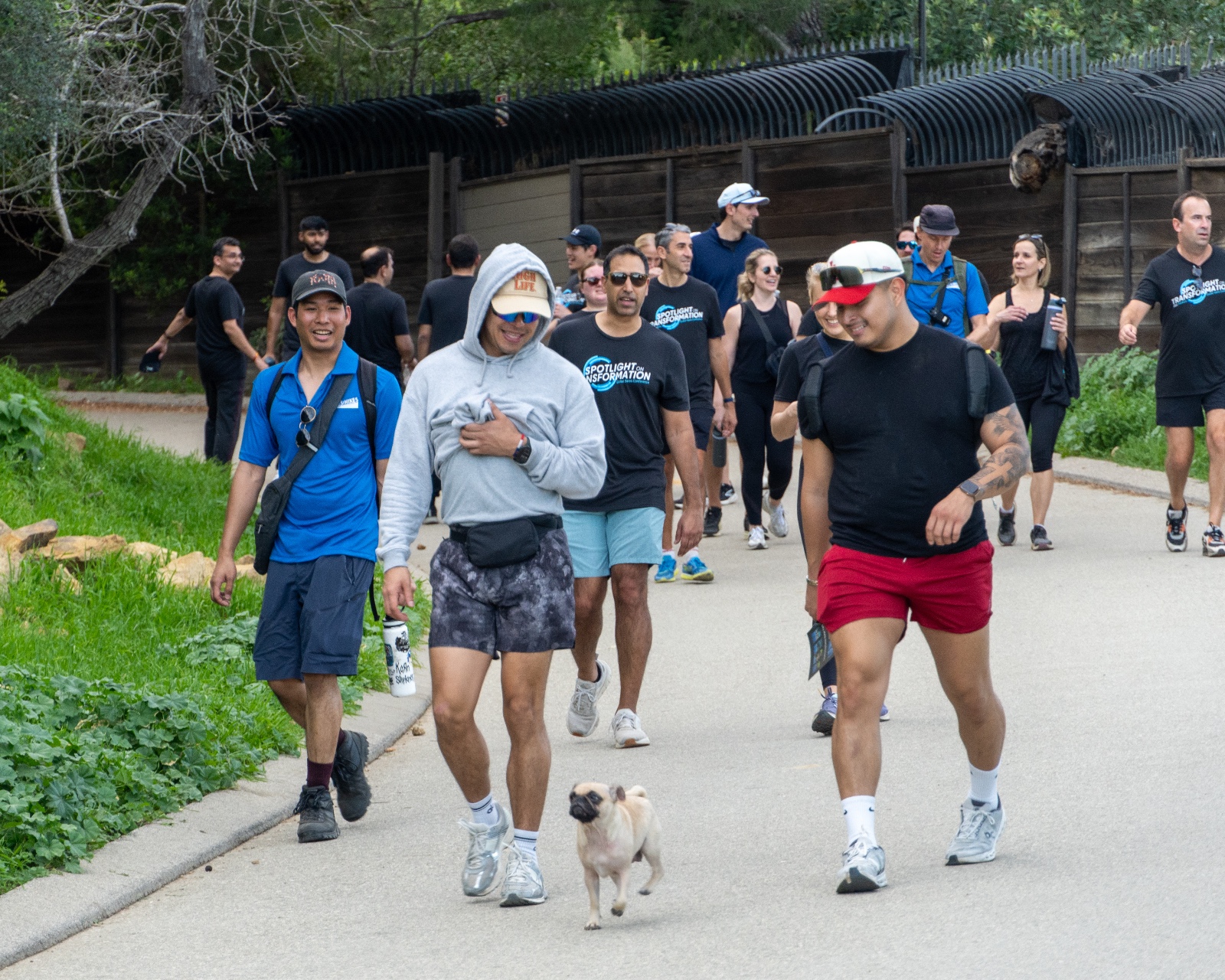 Guests walking on Bikes and Hikes LA's Runyon Canyon Tour