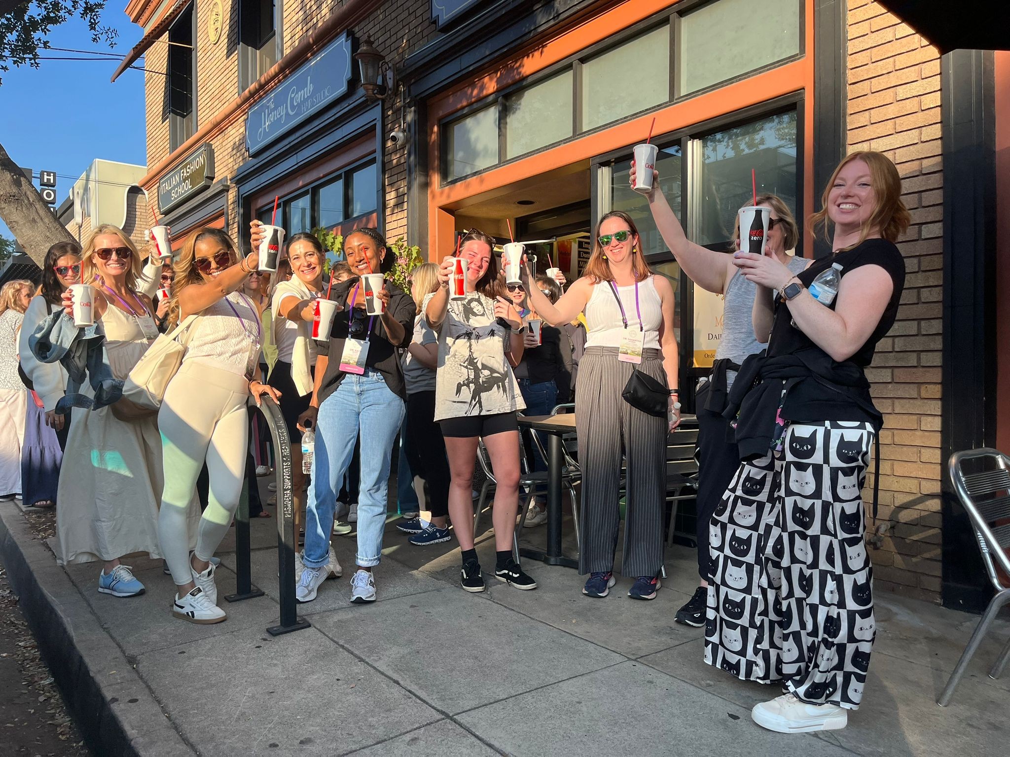 Guests having fun on the Pasadena Walking Tour with Bikes and Hikes LA