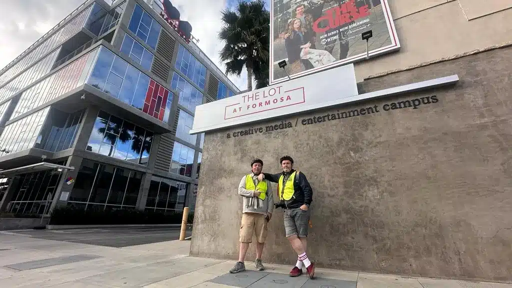 Guests posing on the West Hollywood Bike Tour