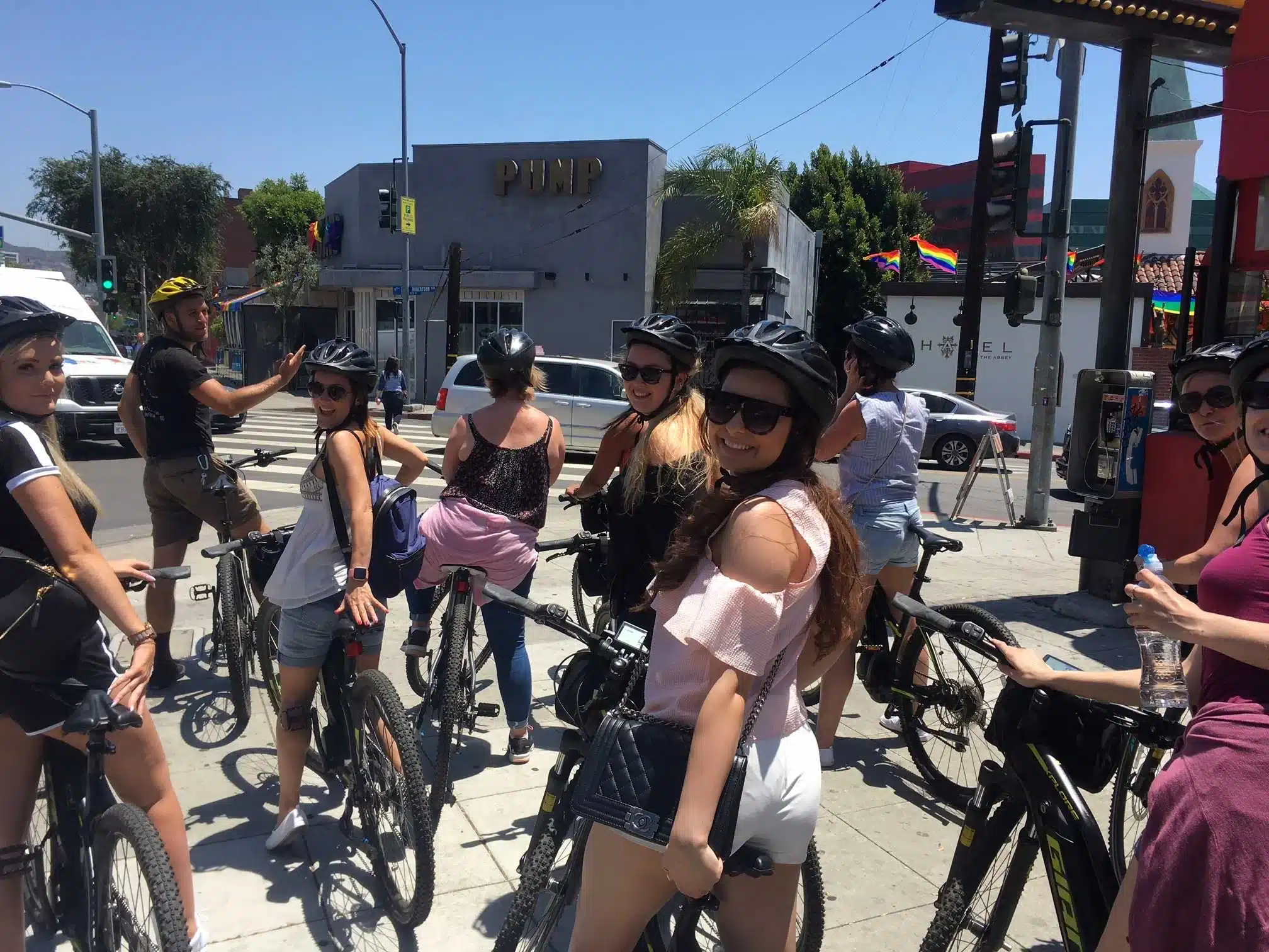 Guests having a good time on the West Hollywood Tour