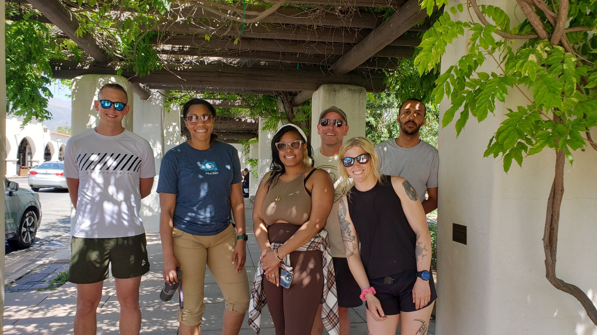 Guests posing in Downtown Ojai