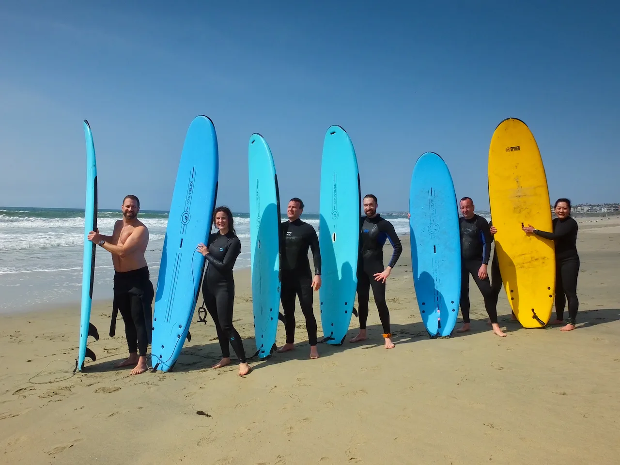 Group Surf Lessons in Los Angeles - Bikes and Hikes LA