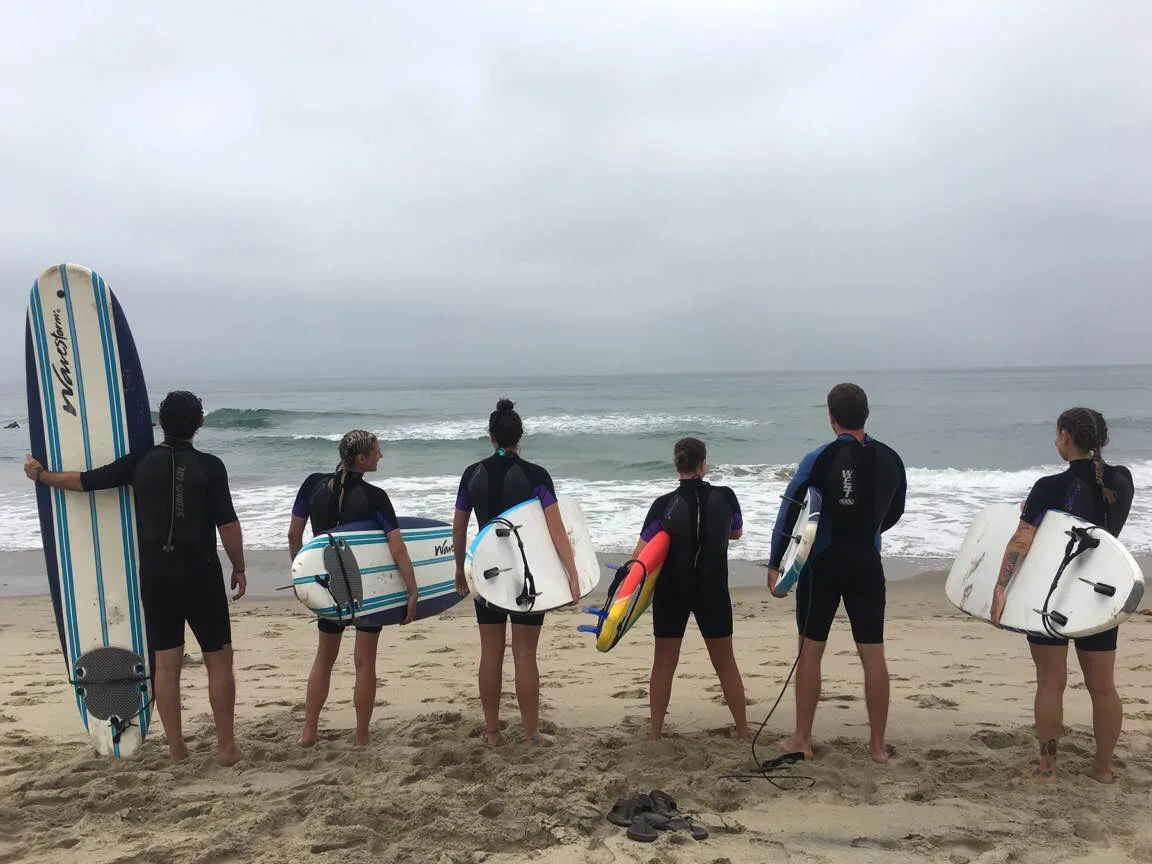 Group Surf Lessons in Los Angeles - Bikes and Hikes LA