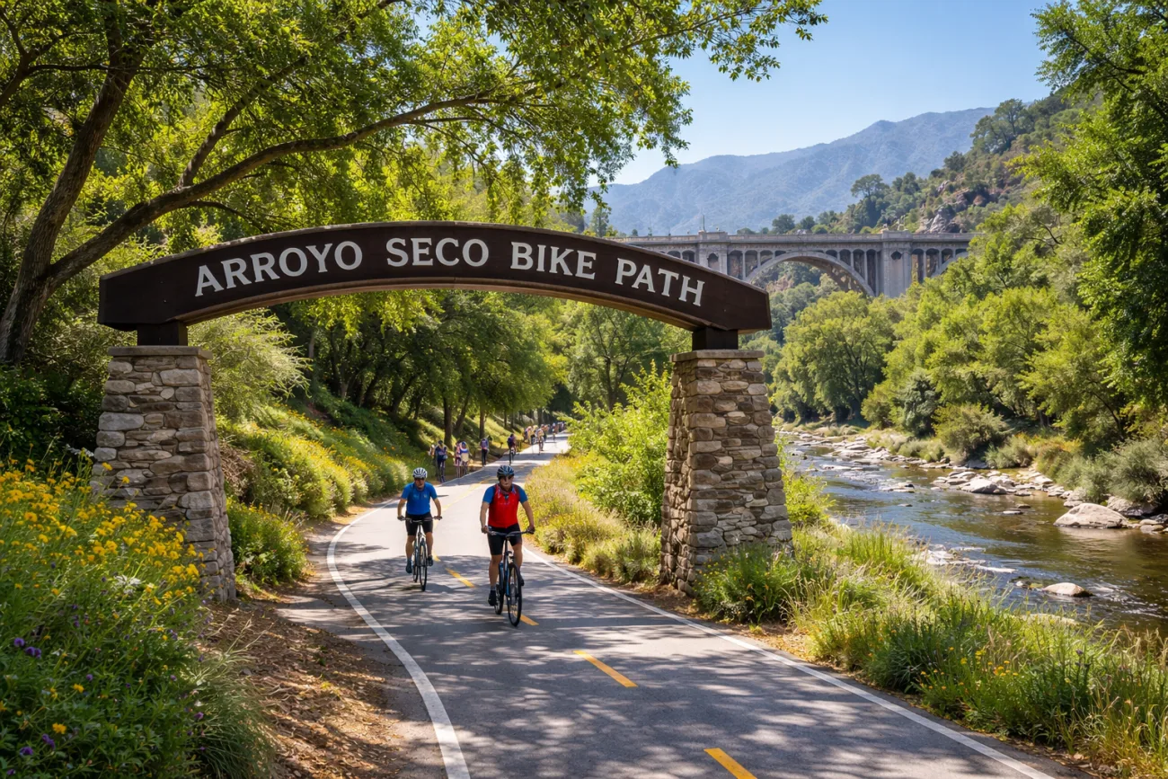 The Arroyo Seco Bike Path