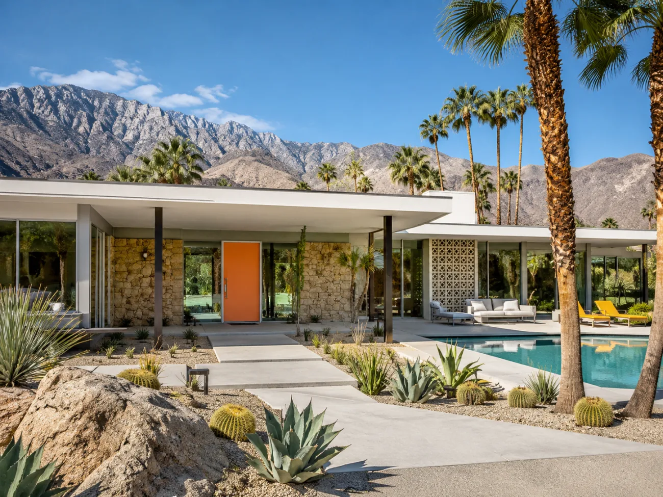 mid century modern home
