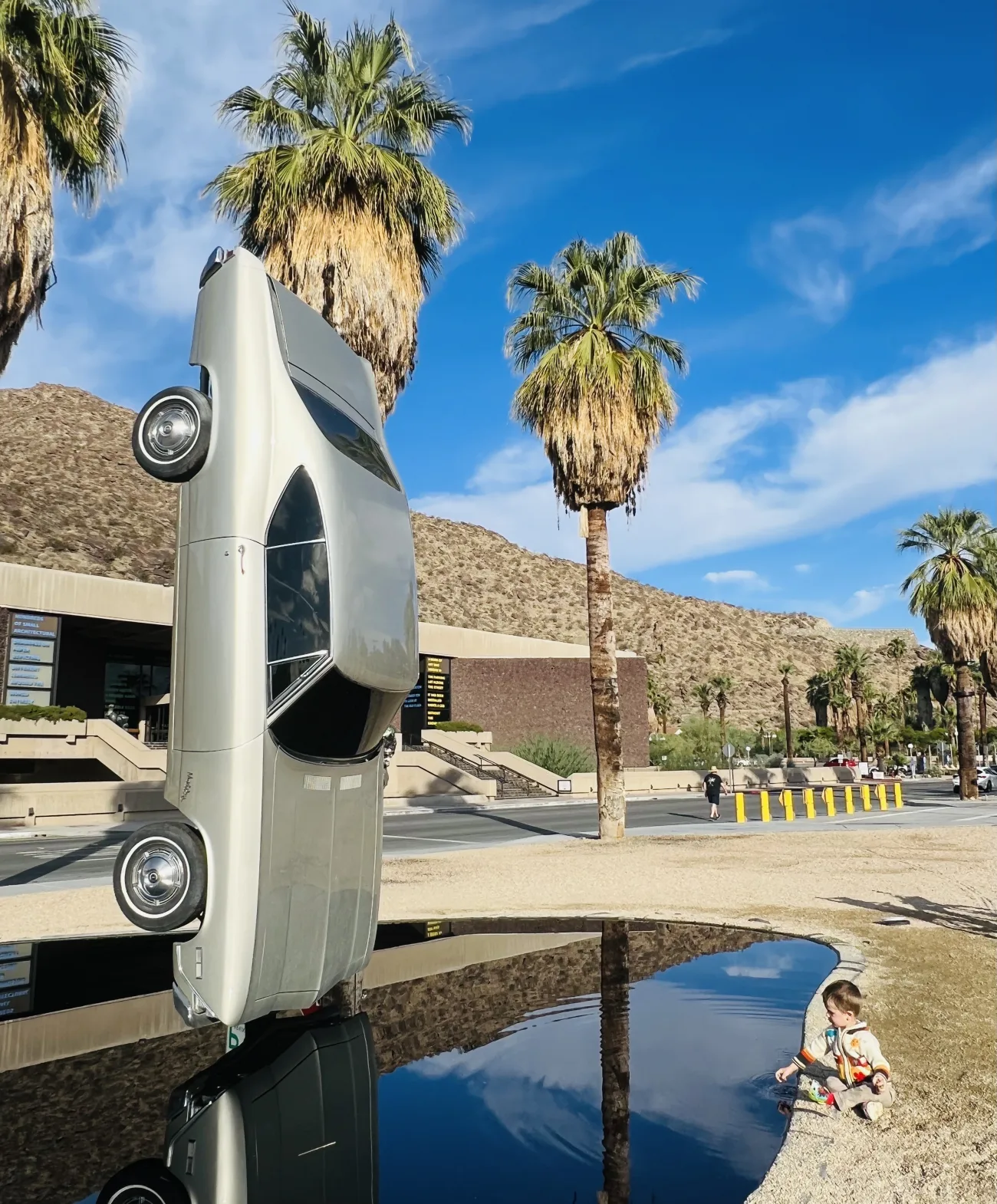 A cool car statue in palm springs