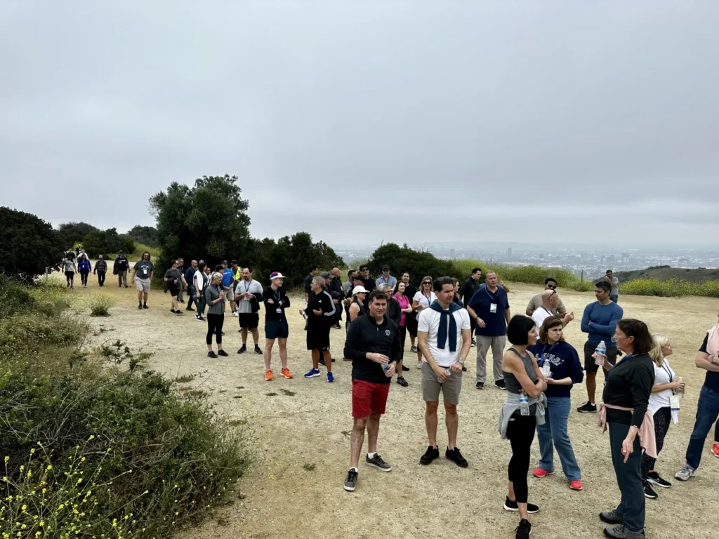 A group during trail cleanup