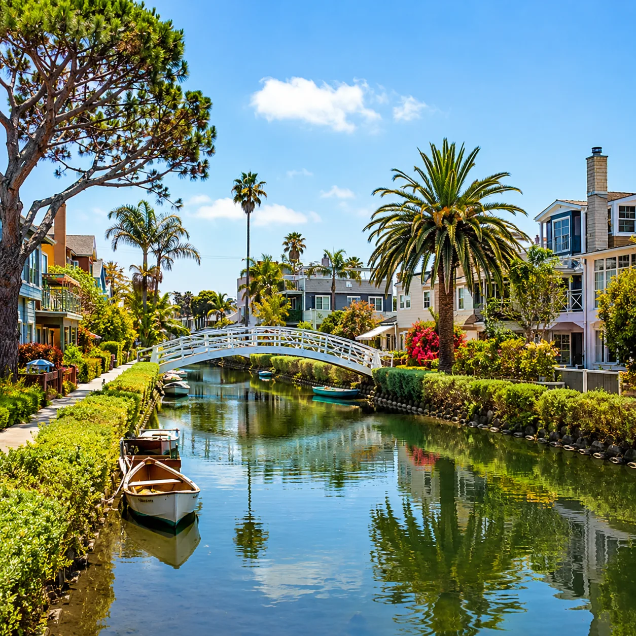 A brige over the Venice Canals