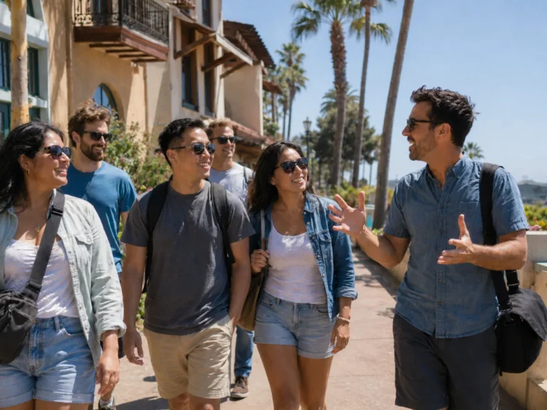 Guests enjoying a san diego walking tour