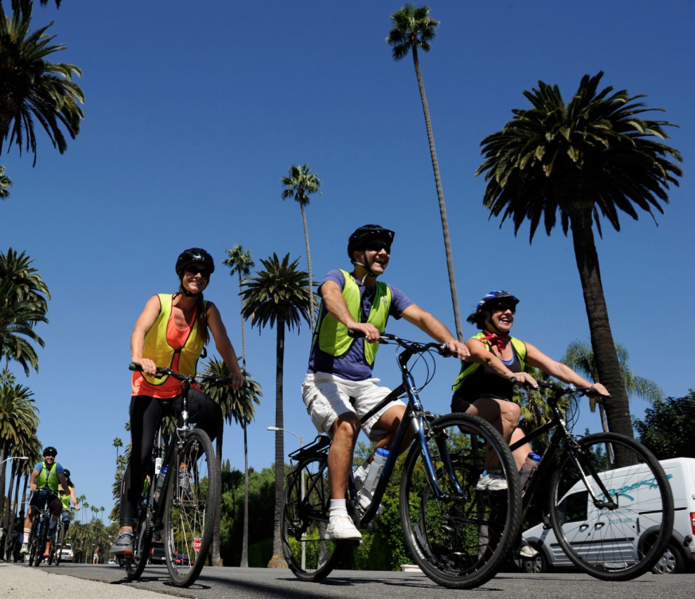 group bike tour LA