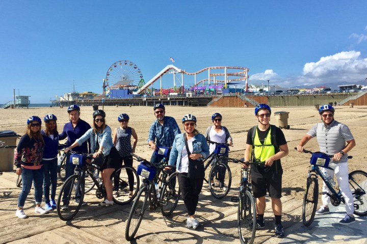 bike tour Santa Monica pier