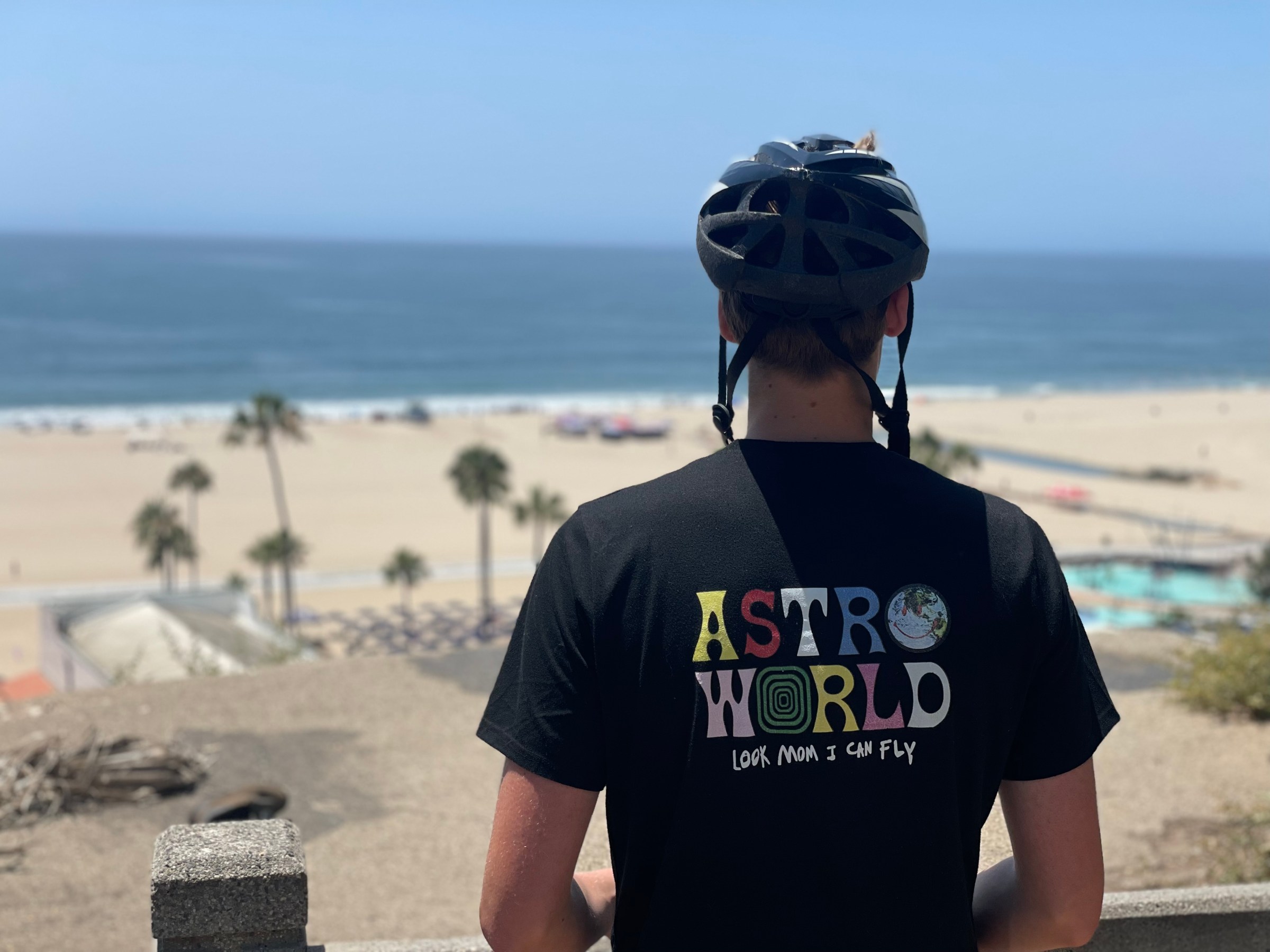 Taking in all the Santa Monica Views