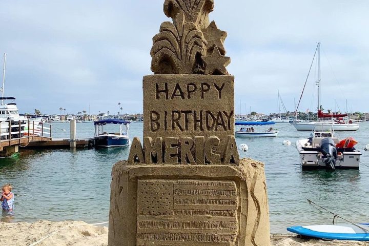 4th of july sandcastle