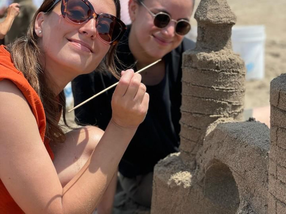 a woman holding a cell phone