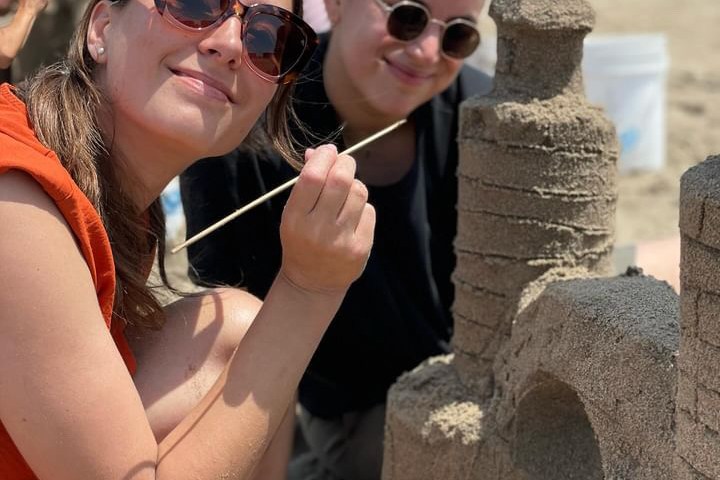 a woman holding a cell phone