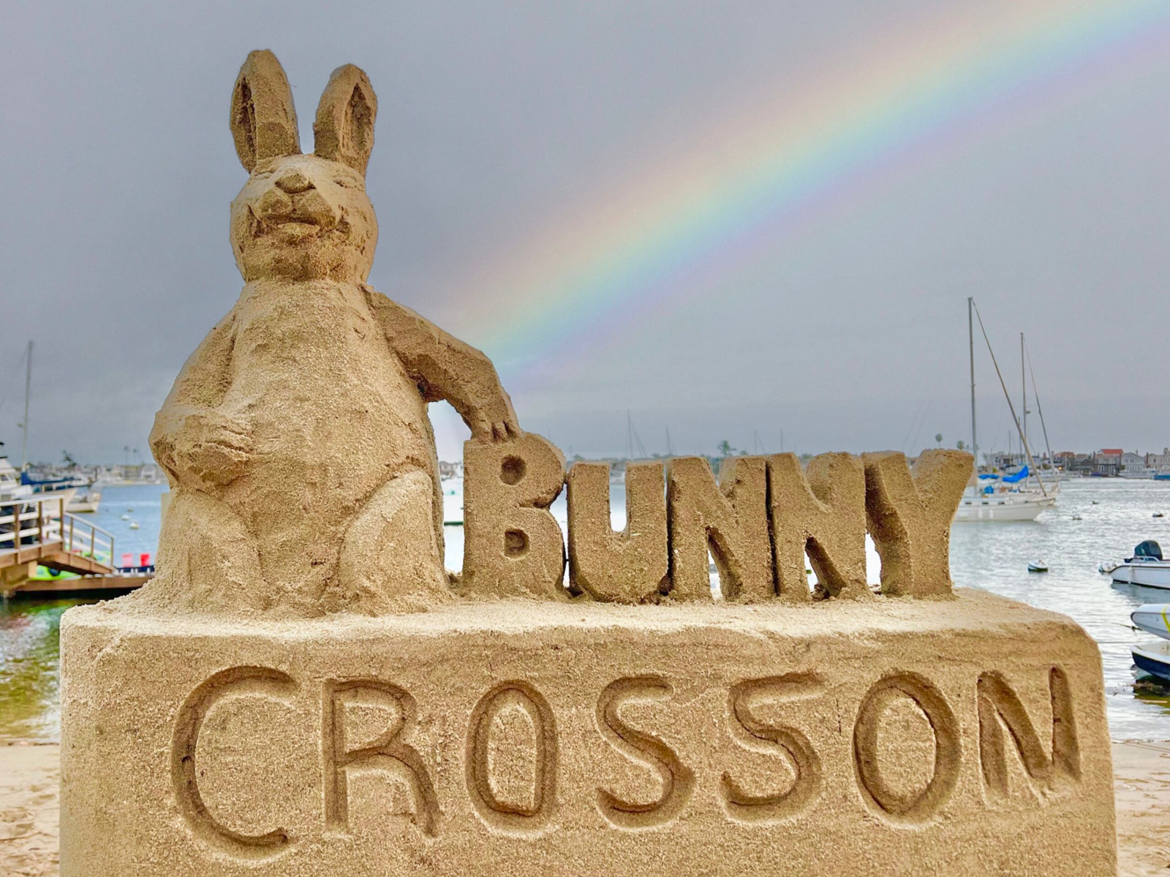 bunny sandcastle