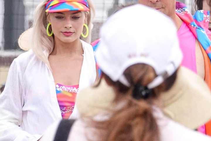 Margot Robbie et al. wearing costumes