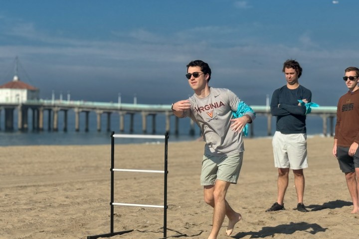 Team building on the beach