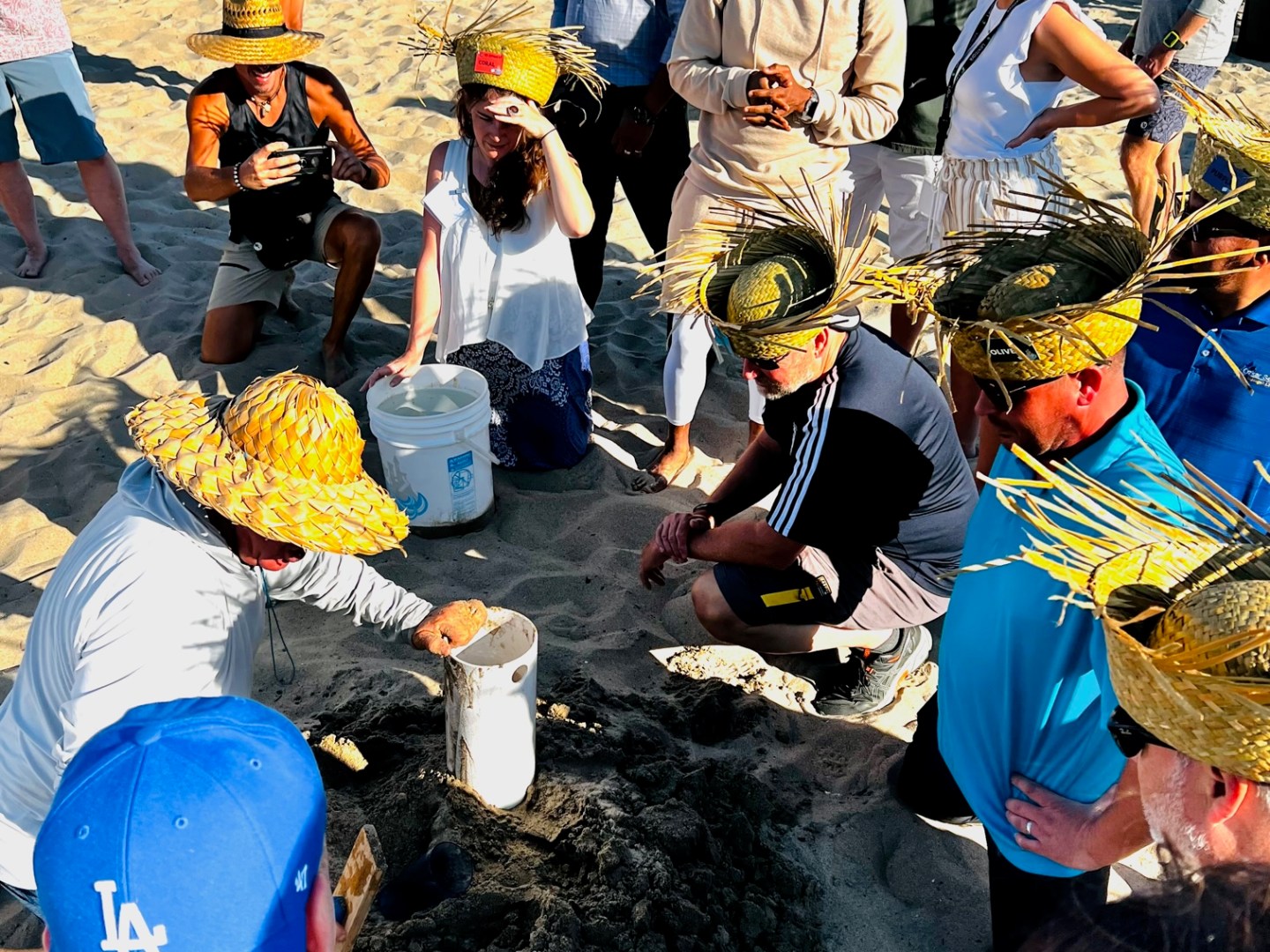 group sand castle team building