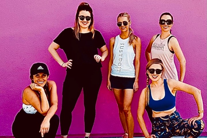 a group of people posing for a photo