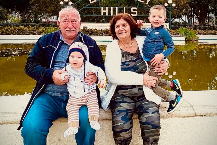 a group of people posing for the camera