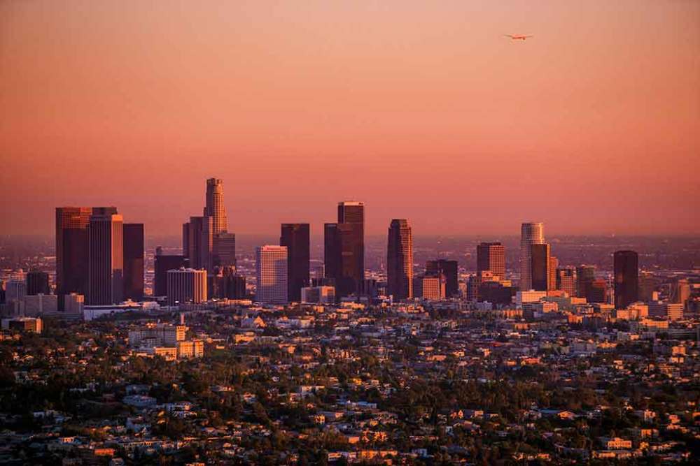 LA Skyline at Sunset