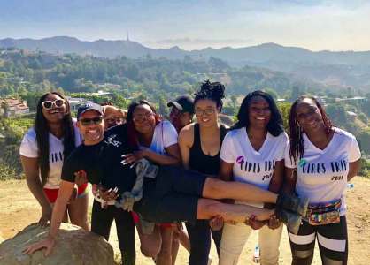 Group photo on Hollywood Hills Hike