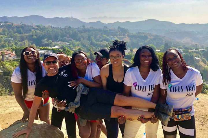Group photo on Hollywood Hills Hike