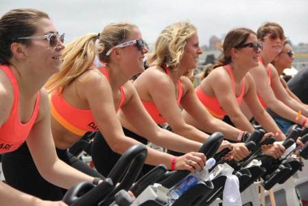 Outdoor Spin Class Team