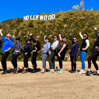 a group of people posing for the camera