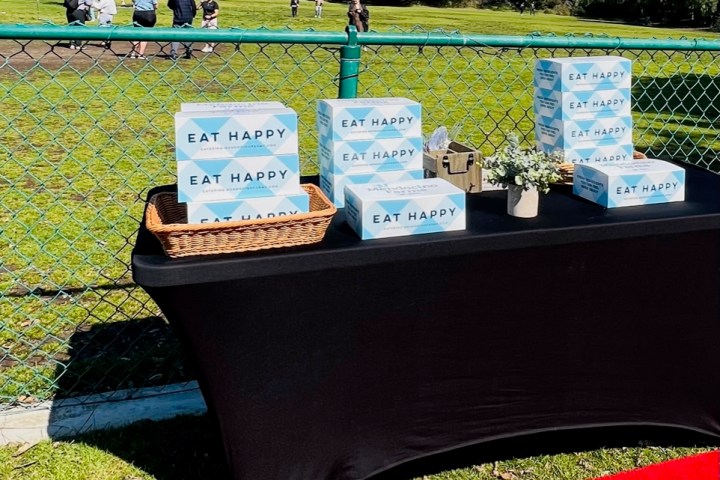a boat sitting on top of a grass covered field