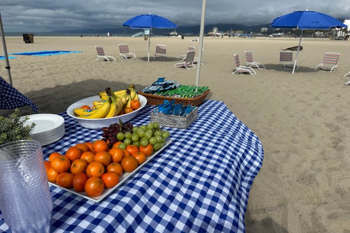 fruit on the beach