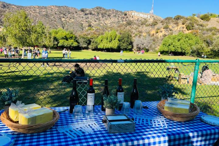 a boat sitting on top of a mountain