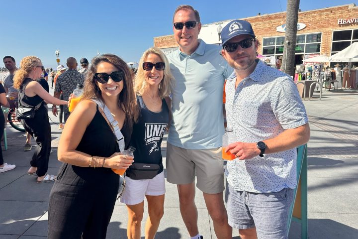 Happy guests at lunch