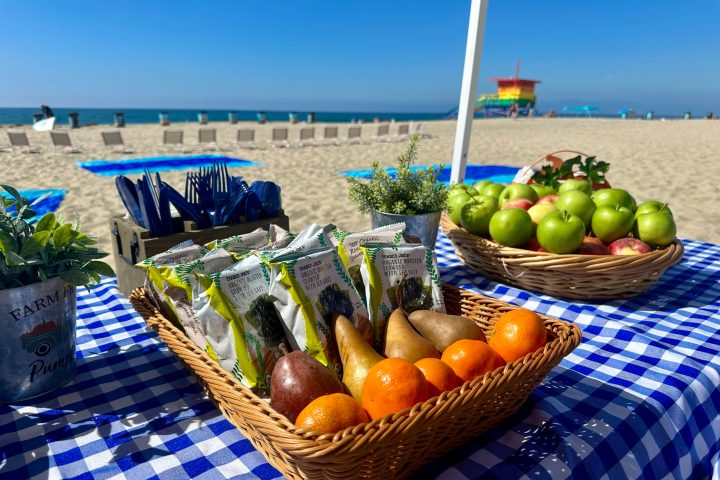Food on the beach