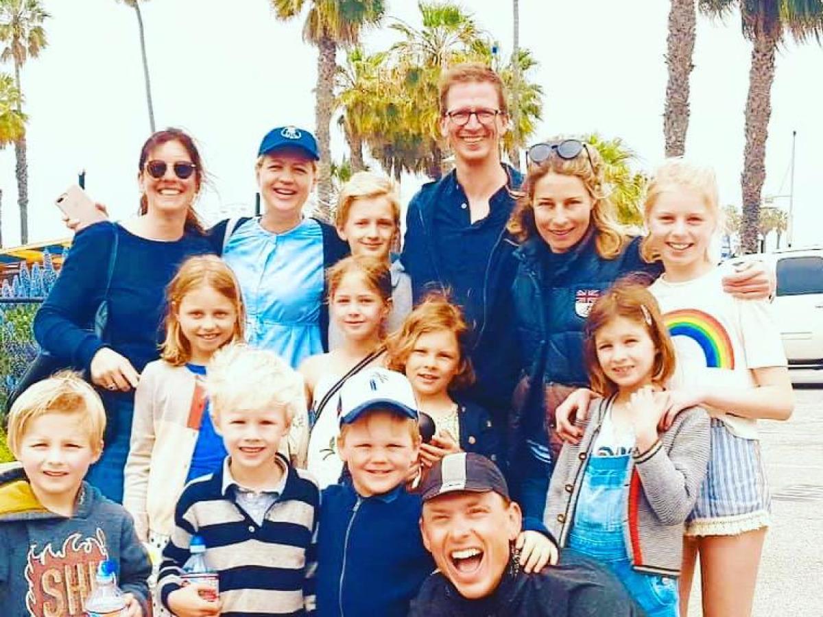 a group of people posing for a photo