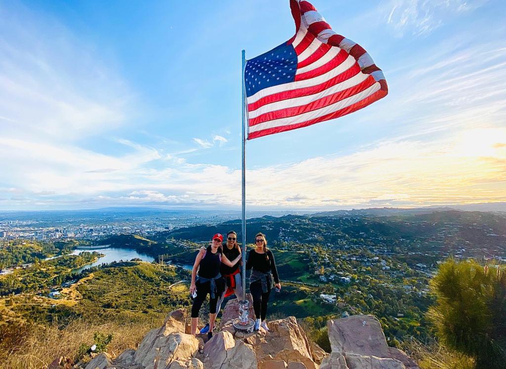 a man flying a kite in the air