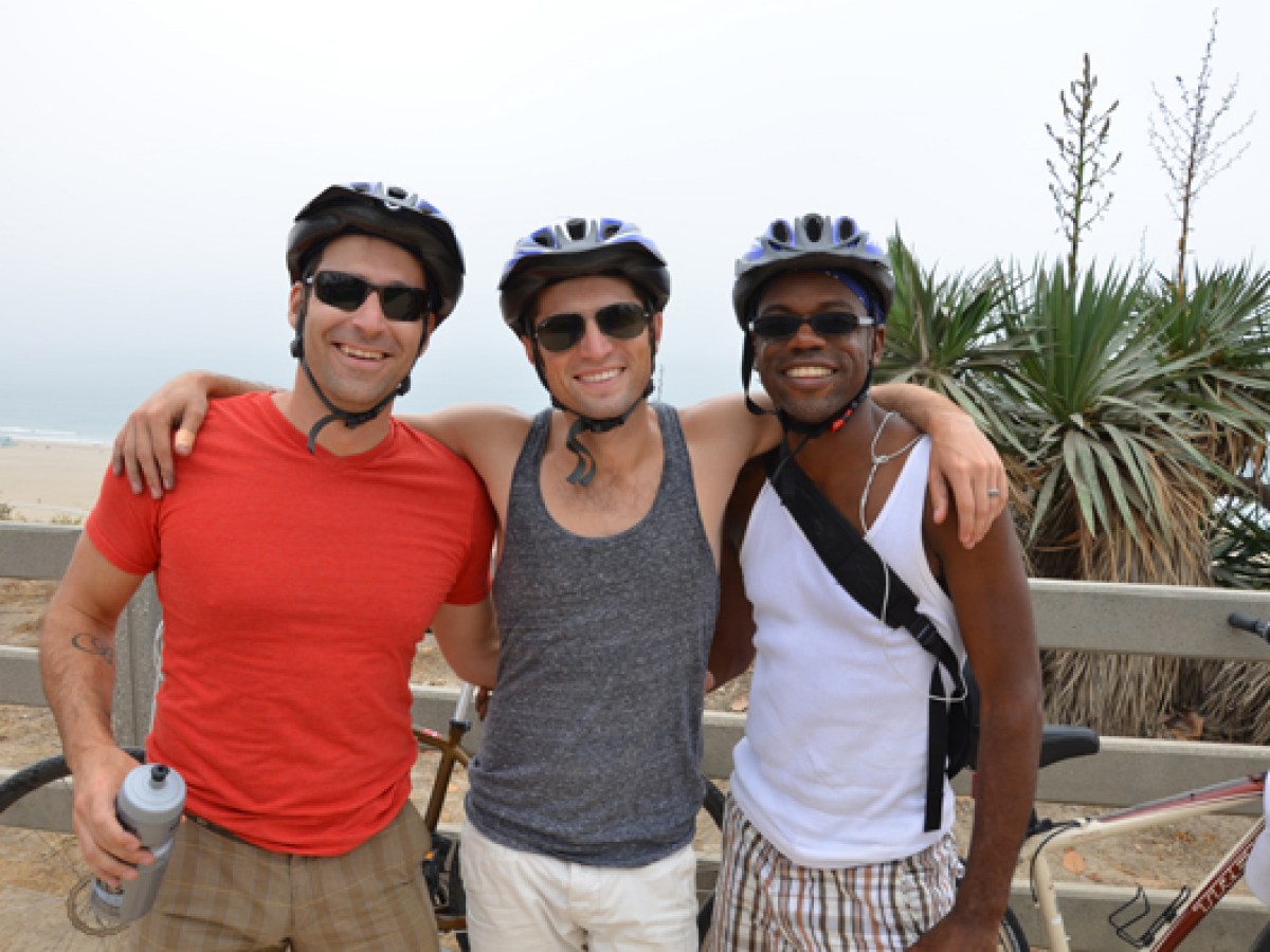 a group of people posing for the camera