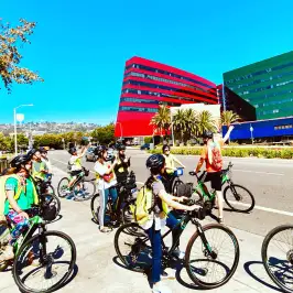 Los Angeles in a day bike tour group
