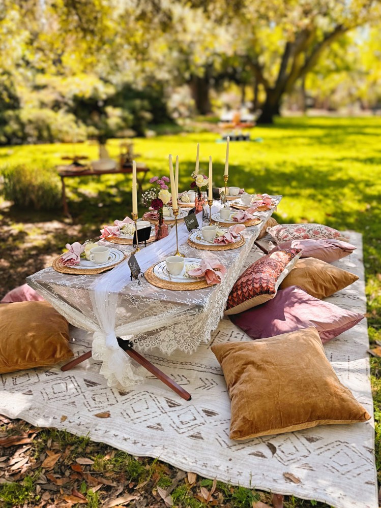 A luxury picnic in the park