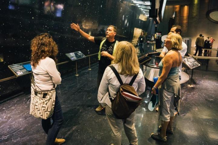 a guided tour at the griffith observatory in los angeles