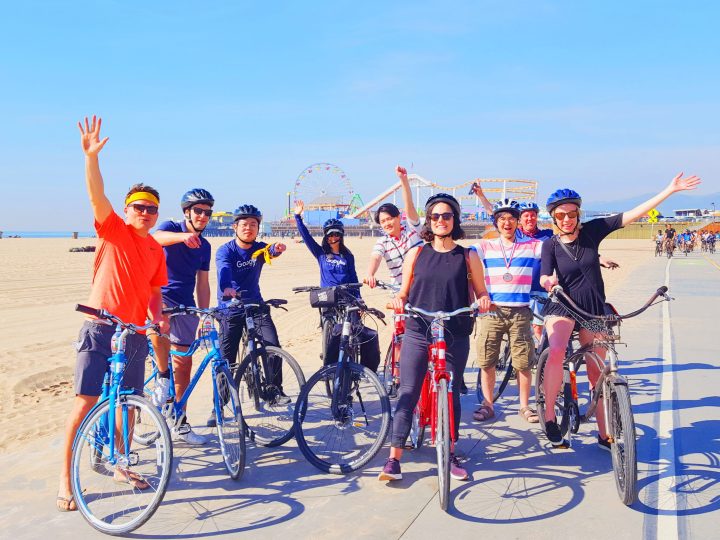 Group touring Los Angeles with Bikes and Hikes LA Explore our top rated Los Angeles Tours