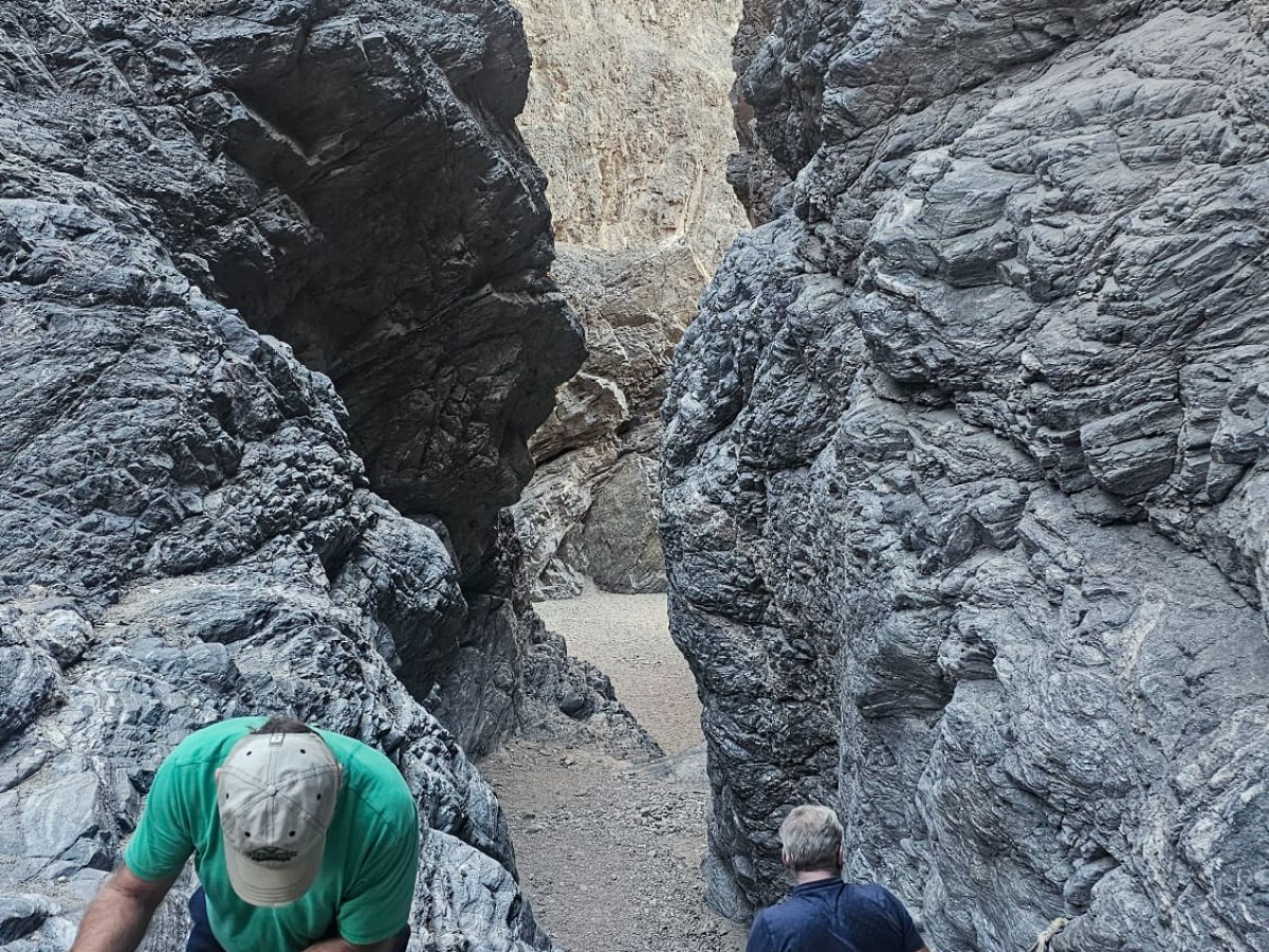 a man standing on a rock