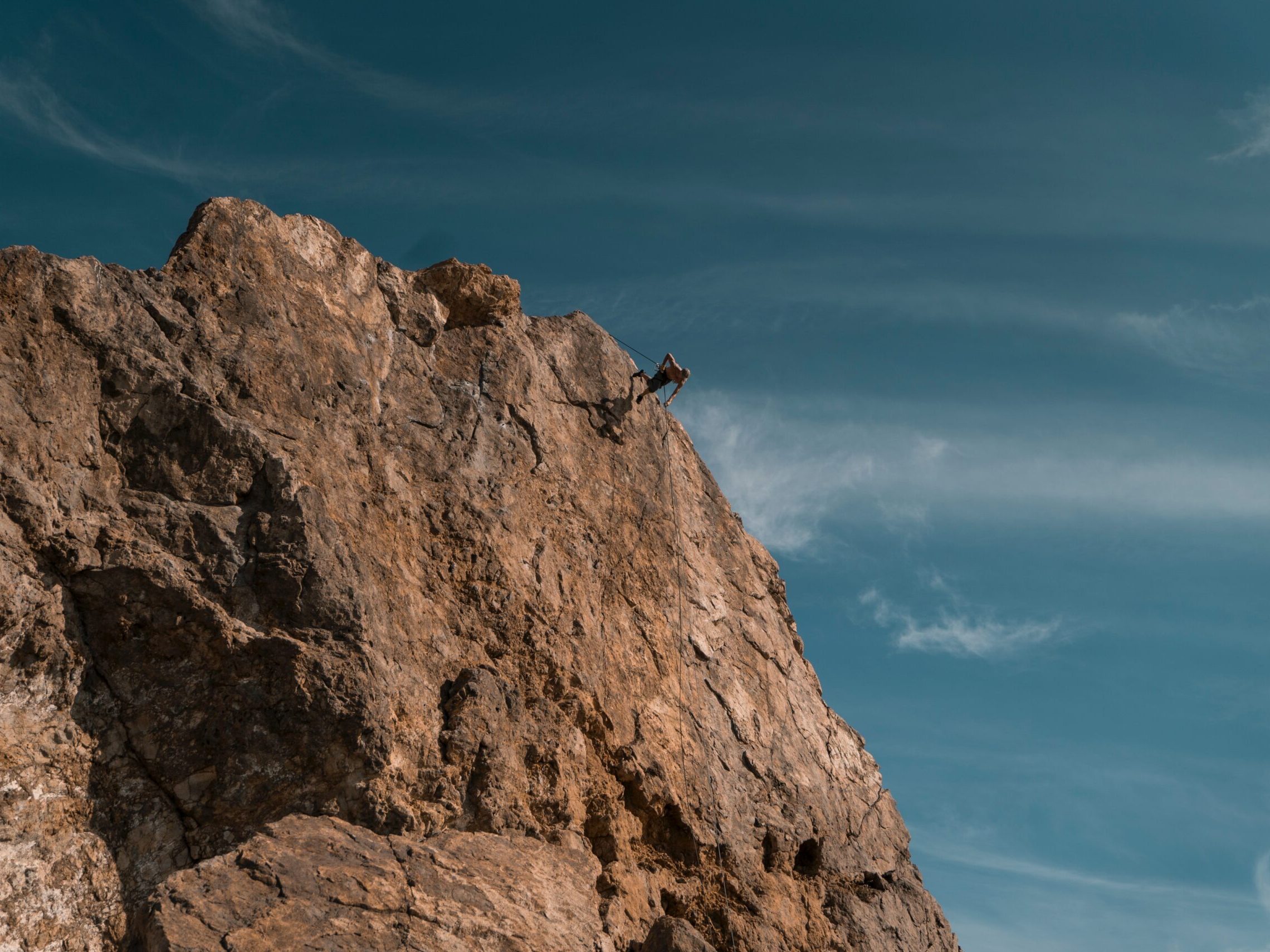 a view of a rocky mountain on a los angeles rock climbing tour