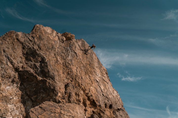 a view of a rocky mountain on a los angeles rock climbing tour